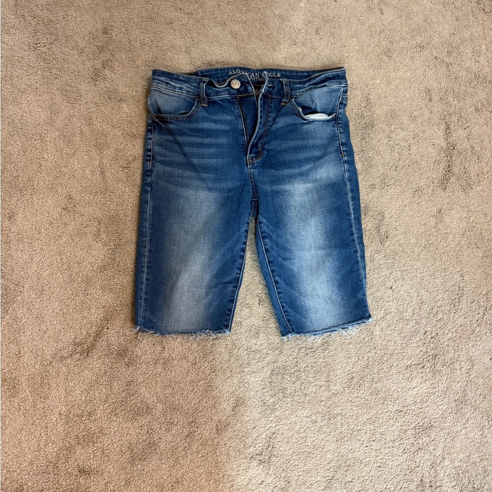 American Eagle Outfitters Blue High Rise Jegging - cutoff